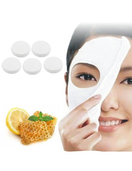 Toallita Mascarilla Facial comprimida portable, suaves, prácticas, cómodas