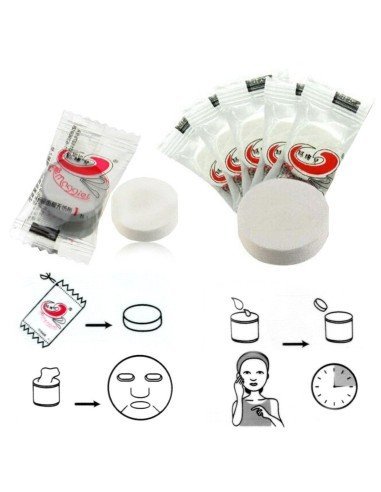 Toallita Mascarilla Facial comprimida portable, suaves, prácticas, cómodas