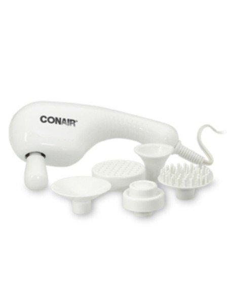 Masajeador de mano Conair con 4 acc. Relajador Facial Corporal Massager