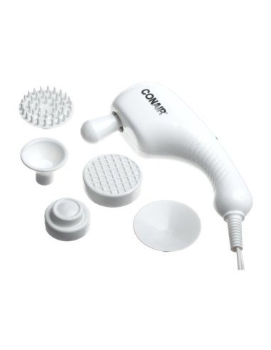 Masajeador de mano Conair con 4 acc. Relajador Facial Corporal Massager