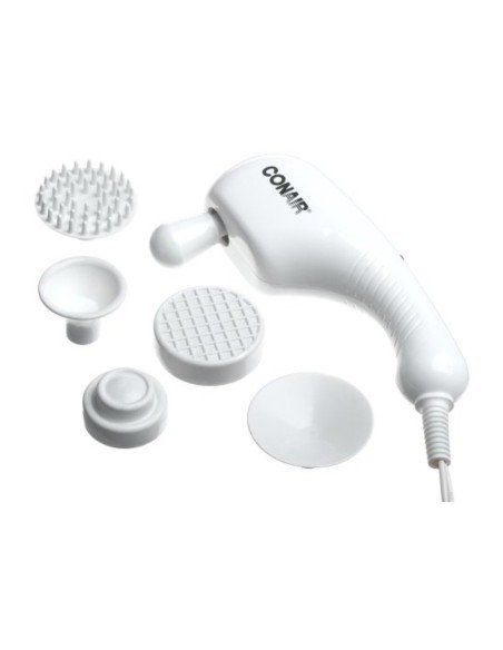 Masajeador de mano Conair con 4 acc. Relajador Facial Corporal Massager