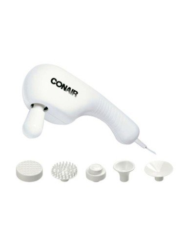 Masajeador de mano Conair con 4 acc. Relajador Facial Corporal Massager