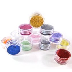 Kit de 12 Glitter para Decoración de Uñas con escarcha cosmética