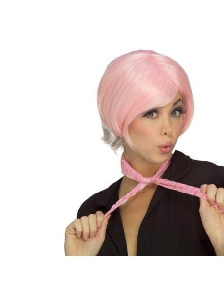 Peluca de fantasía Corta Bicolor degradee en colores para Halloween