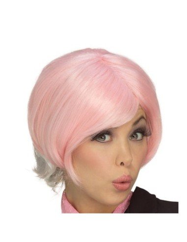 Peluca de fantasía Corta Bicolor degradee en colores para Halloween