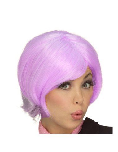 Peluca de fantasía Corta Bicolor degradee en colores para Halloween