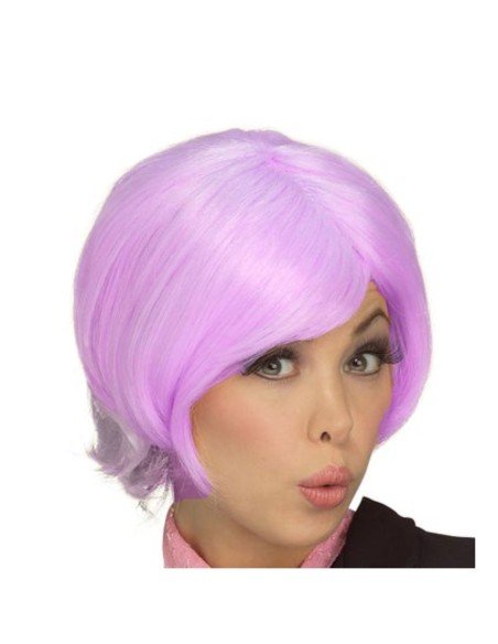 Peluca de fantasía Corta Bicolor degradee en colores para Halloween