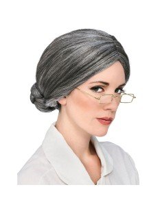 eluca de fantasía Abuelita disfráz vieja con moño para Halloween 2