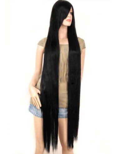 Peluca Lisa de 1.5mts extra larga cabello liso y resiste temperatura