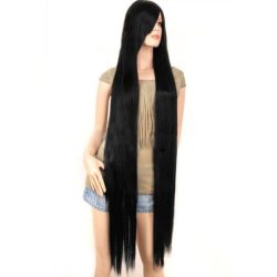 Peluca Lisa de 1.5mts extra larga cabello liso y resiste temperatura