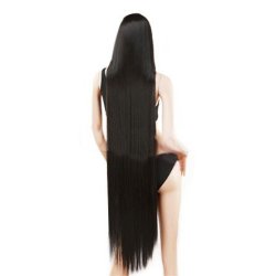 Peluca Lisa de 1.5mts extra larga cabello liso y resiste temperatura