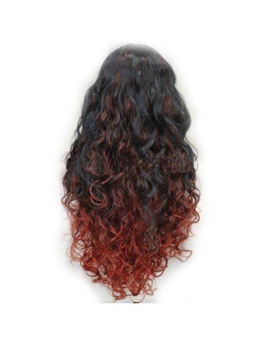 Peluca Bicolor Harajuku de kanekalon Cosplay de 70 y 80 cm de largo ideal para Halloween