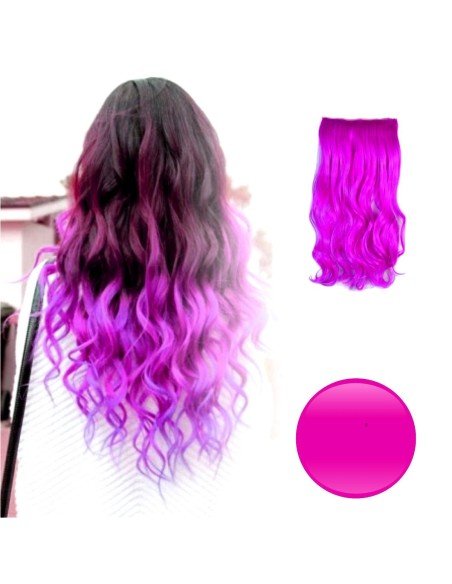 EExtension Ondulada Unicolor Cosplay tipo Cortina de cabello Eventos