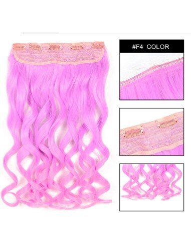 EExtension Ondulada Unicolor Cosplay tipo Cortina de cabello Eventos