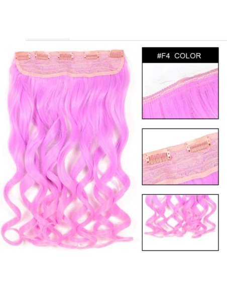 EExtension Ondulada Unicolor Cosplay tipo Cortina de cabello Eventos