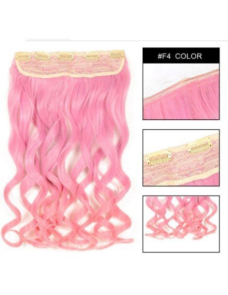 EExtension Ondulada Unicolor Cosplay tipo Cortina de cabello Eventos EExtension Ondulada Unicolor Cosplay tipo Cortina de cabello Eventos