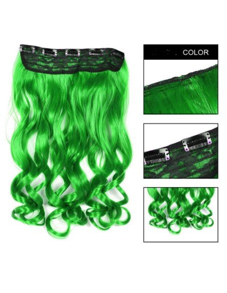 EExtension Ondulada Unicolor Cosplay tipo Cortina de cabello Eventos