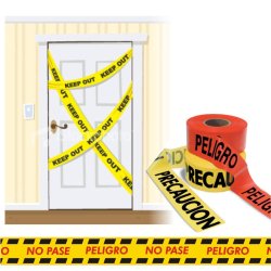 Cinta Decorativa De Peligro Para Fiestas D Terror Halloween
