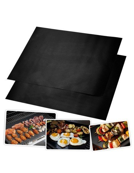 Set x2 láminas Antiaderentes para Asados en Parrilla y BBQ Set x2 láminas Antiaderentes para Asados en Parrilla y BBQ