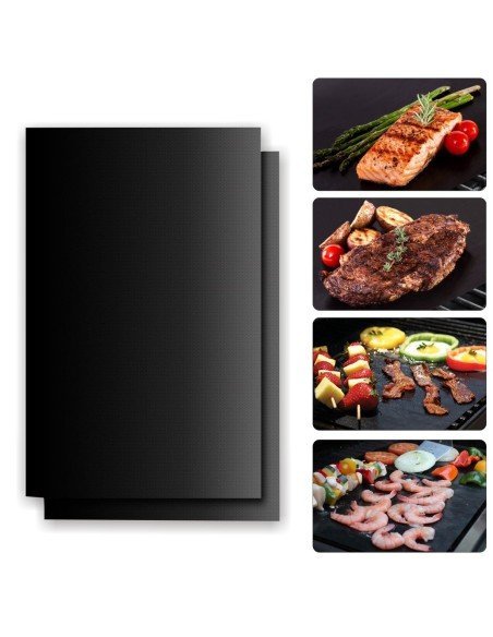 Set x2 láminas Antiaderentes para Asados en Parrilla y BBQ Set x2 láminas Antiaderentes para Asados en Parrilla y BBQ