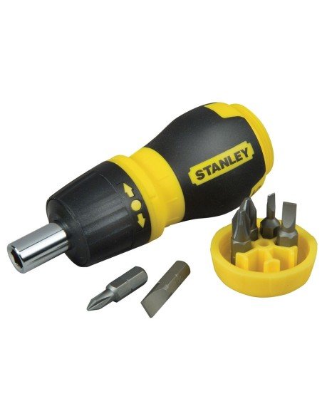 Stanley Destornillador con Rack 66-358 Stuby Ratcheting multi 6 puntas