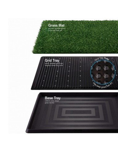 Tapete de Entrenamiento Puppy Potty baño Pasto Grande