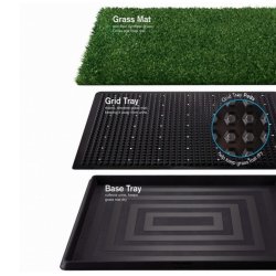 Tapete de Entrenamiento Puppy Potty baño Pasto Grande