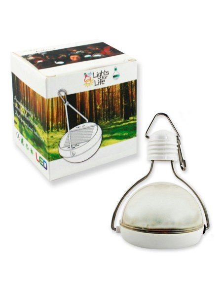 Lámpara Solar Portable Jardines carga solar y con Usb aux + 9 Led 