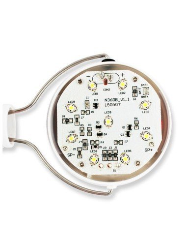 Lámpara Solar Portable Jardines carga solar y con Usb aux + 9 Led 