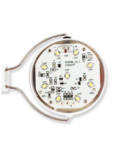 Lámpara Solar Portable Jardines carga solar y con Usb aux + 9 Led 