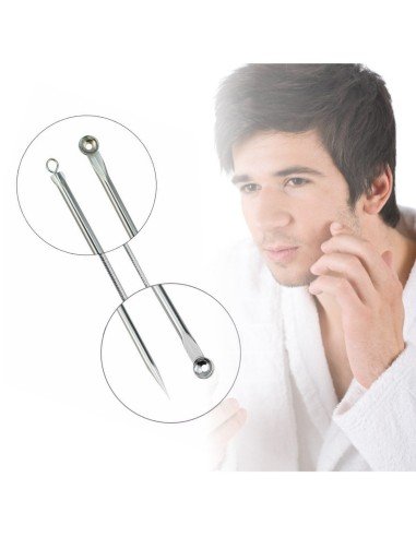 Set x2 Herramientas para remover espinillas y acné, Limpieza facil de puntos negros 