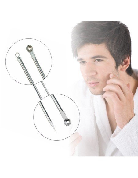 Set x2 Herramientas para remover espinillas y acné, Limpieza facil de puntos negros 
