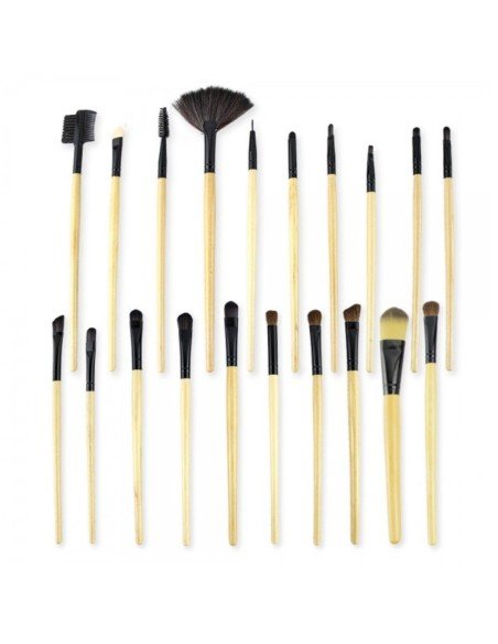 Set de 24 brochas y pinceles para maquillaje profesional Set de 24 brochas y pinceles para maquillaje profesional