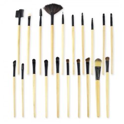Set de 24 brochas y pinceles para maquillaje profesional