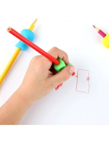 Adaptador ergonómico para escritura y sujetador de lápiz