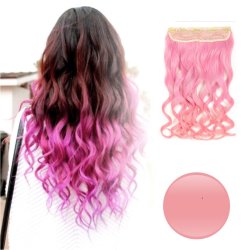 Extension de Cabello Unicolor Rizada Palo de Rosa