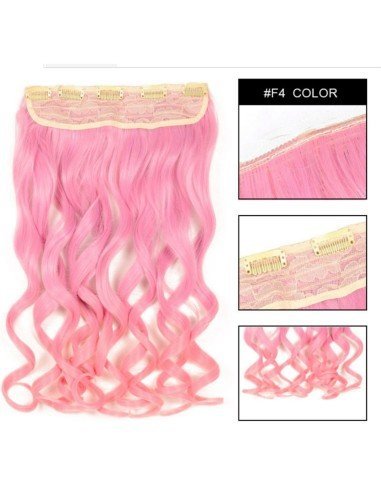Extension de Cabello Unicolor Rizada Palo de Rosa