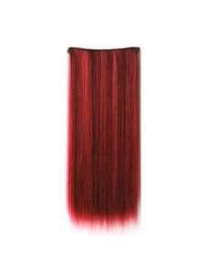 Extension de Cabello Unicolor Lisa Rojo 2