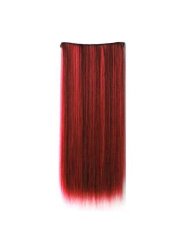 Extension de Cabello Unicolor Lisa Rojo