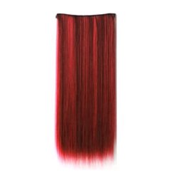 Extension de Cabello Unicolor Lisa Rojo