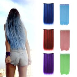 Extension de Cabello Unicolor Lisa Rojo