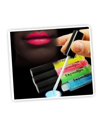 Labial Glossy UV glow brillo para labios brilla con la luz negra 