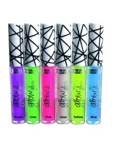Labial Glossy UV glow brillo para labios brilla con la luz negra 