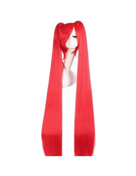 Peluca Extralarga Hatsune Miku Cosplay 1.3 mts cabello liso 