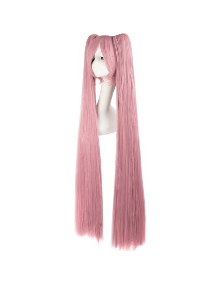 Peluca Extralarga Hatsune Miku Cosplay 1.3 mts cabello liso 