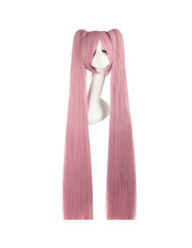 Peluca Extralarga Hatsune Miku Cosplay 1.3 mts cabello liso 
