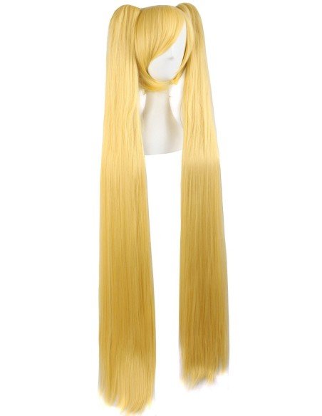 Peluca Extralarga Hatsune Miku Cosplay 1.3 mts cabello liso 