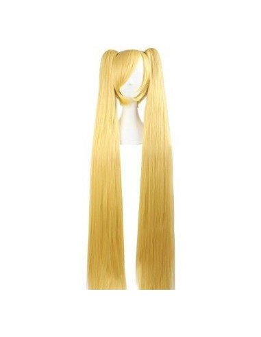 Peluca Extralarga Hatsune Miku Cosplay 1.3 mts cabello liso 