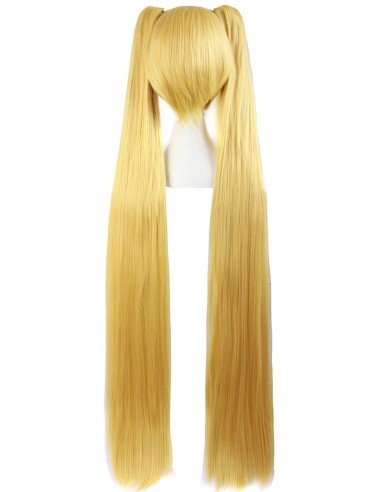 Peluca Extralarga Hatsune Miku Cosplay 1.3 mts cabello liso 