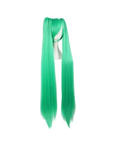 Peluca Extralarga Hatsune Miku Cosplay 1.3 mts cabello liso